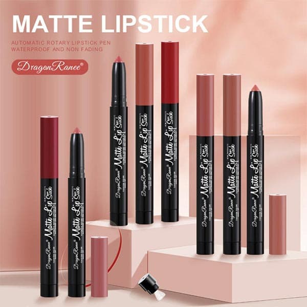 ست رژلب مدادی مات با ماندگاری بالا دراگون رانی (Dragon ranee mate lipstick pen) — تصویر ۴