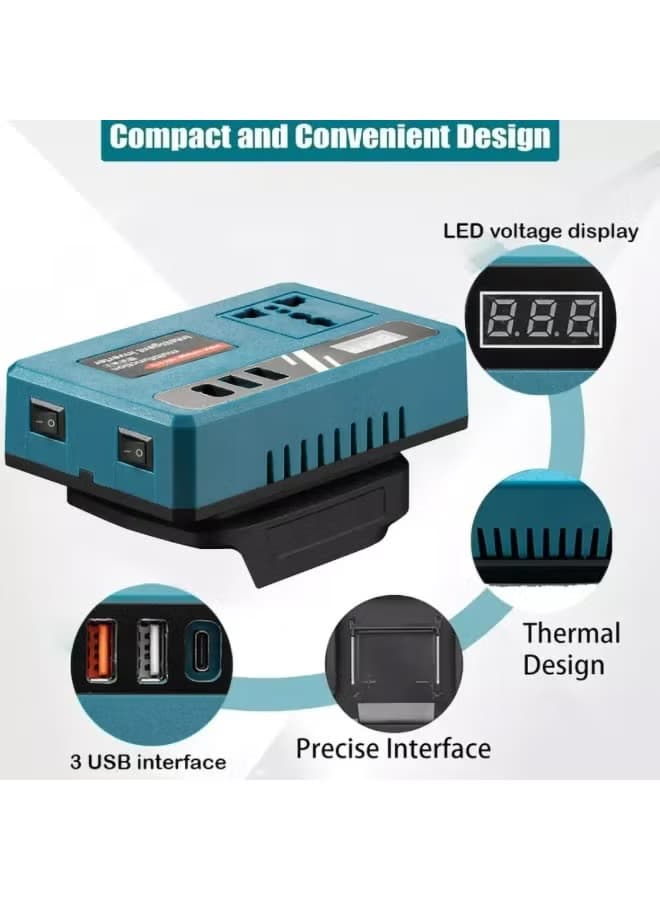 اینورتر شارژی پرتابل چند کاره مدل Intelligent Invertor Converter — تصویر ۵