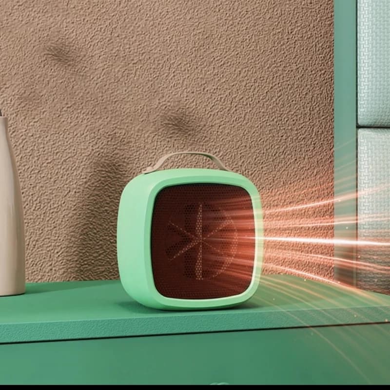 هیتر برقی رومیزی رنگی مدل warm air blower | بخاری برقی کوچک و کاربردی — تصویر ۲