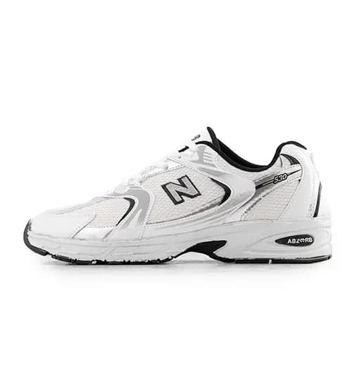 کفش مردانه اسپرت چرم مصنوعی سفید New Balance — تصویر ۲