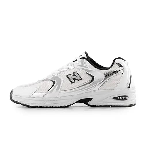 کفش مردانه اسپرت چرم مصنوعی سفید New Balance