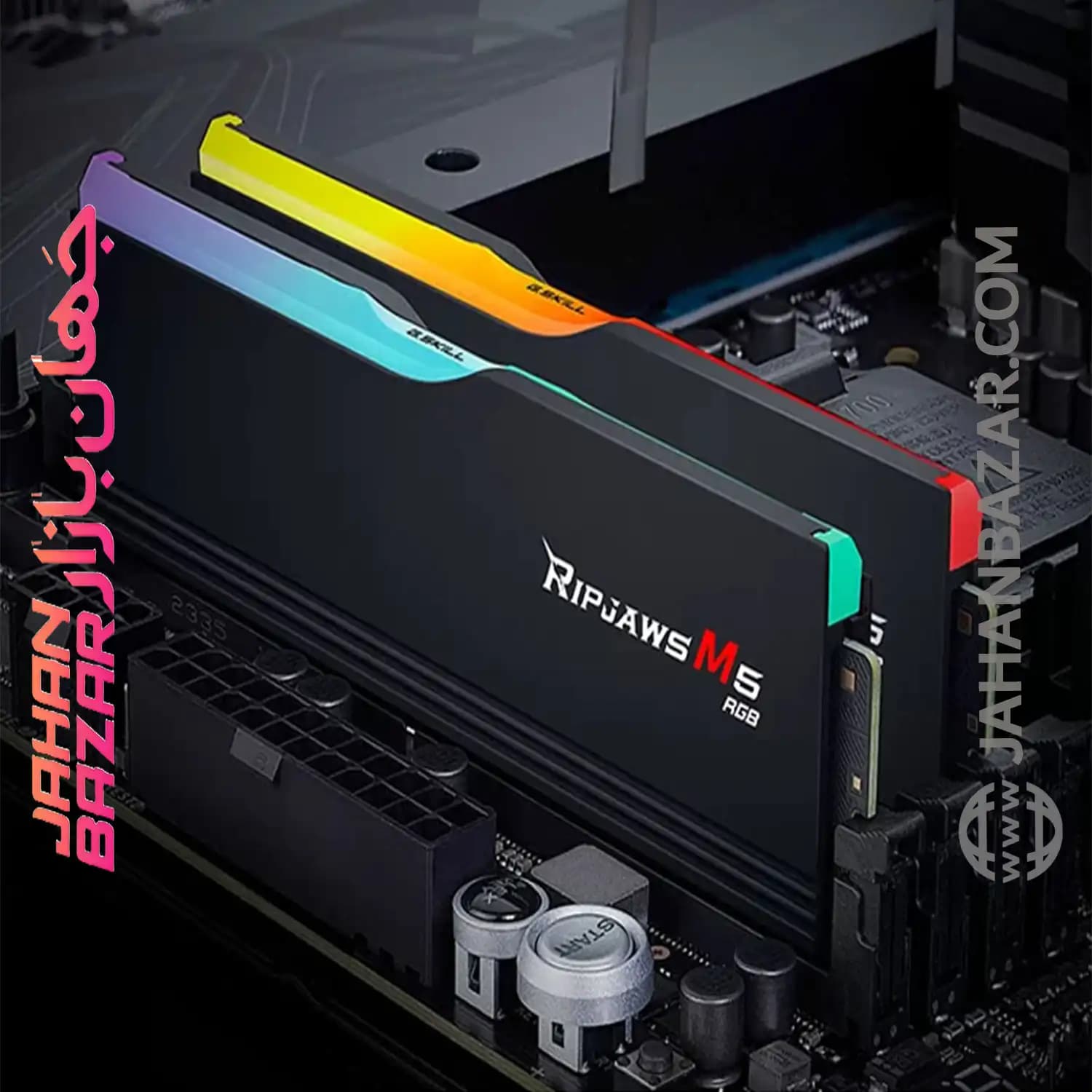 رم دسکتاپ جی اسکیل DDR5 دو کاناله MHz 5600 G.Skill RIPJAWS M5 RGB ظرفیت CL30 32GB — تصویر ۲
