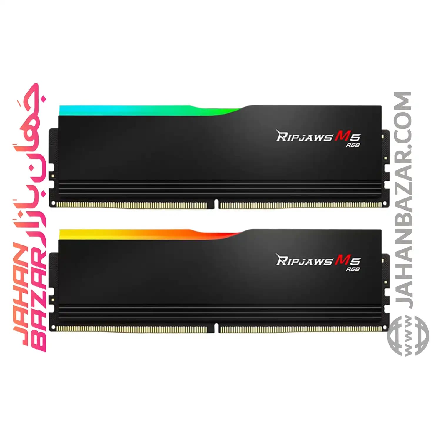 رم دسکتاپ جی اسکیل DDR5 دو کاناله MHz 5600 G.Skill RIPJAWS M5 RGB ظرفیت CL30 32GB