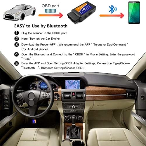 دیاگ بلوتوثی خودرو Edasion مدل ELM327 V1.5 سازگار با OBD2 — تصویر ۳
