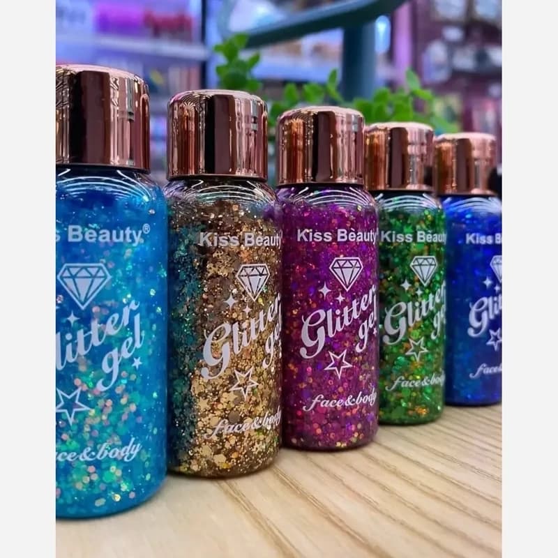 ژل گلیتر صورت و بدن کیس بیوتی مدل Glitter Gel — تصویر ۲