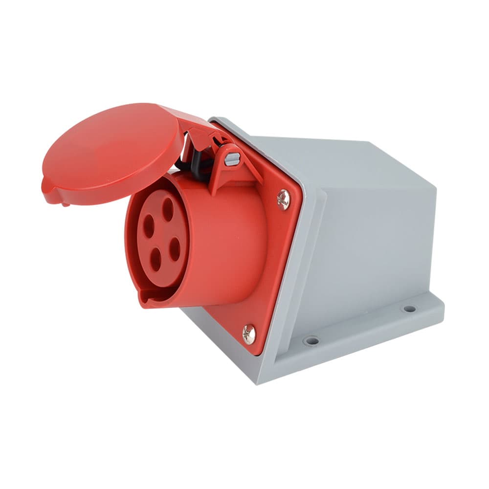 سوکت صنعتی 4 در 32 مادگی دیواری پارس فانال مدل PF-124