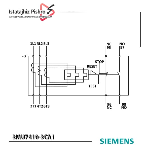 رله بیمتال 160A – 250A زیمنس — تصویر ۲