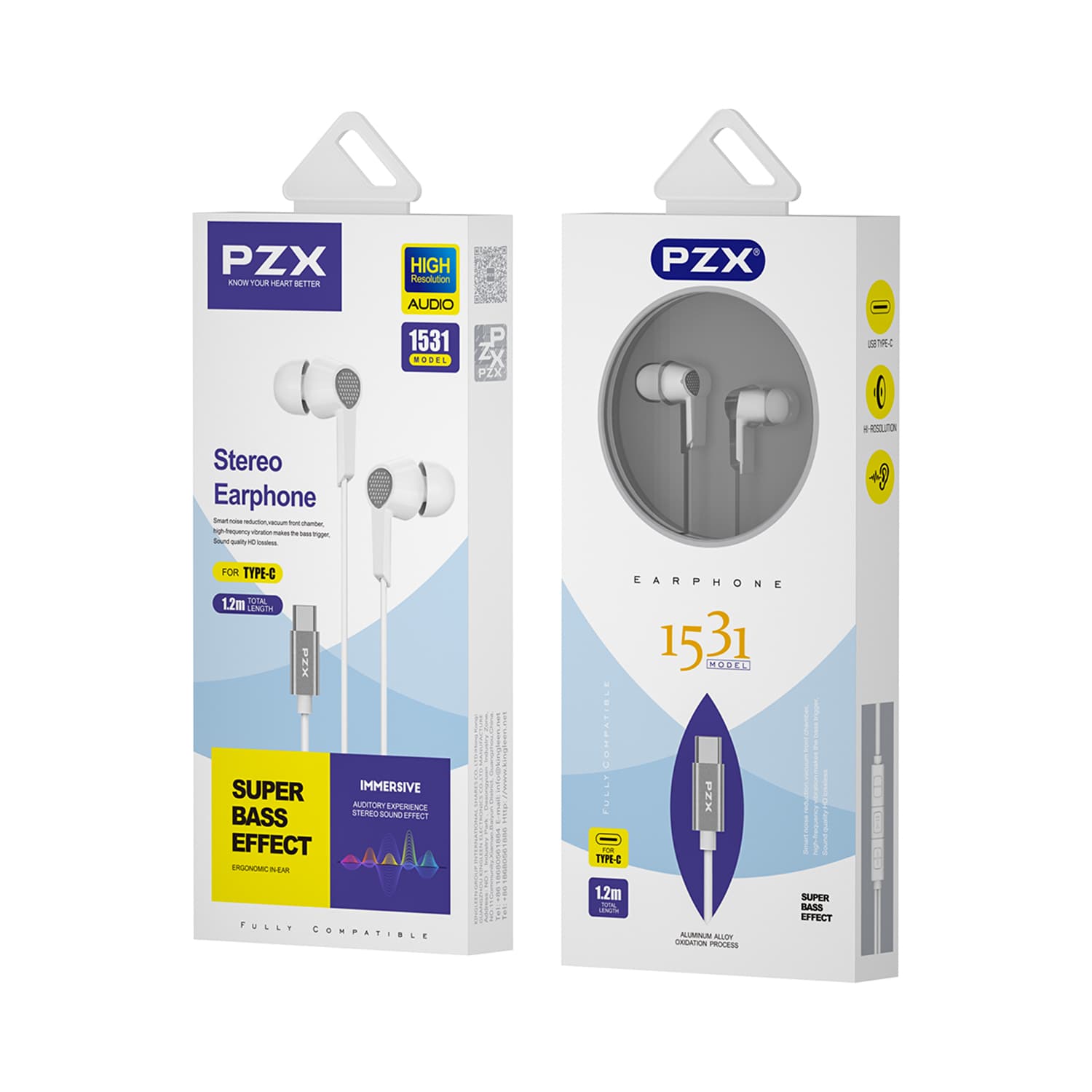 هندزفری 1531 برند pzx — تصویر ۲