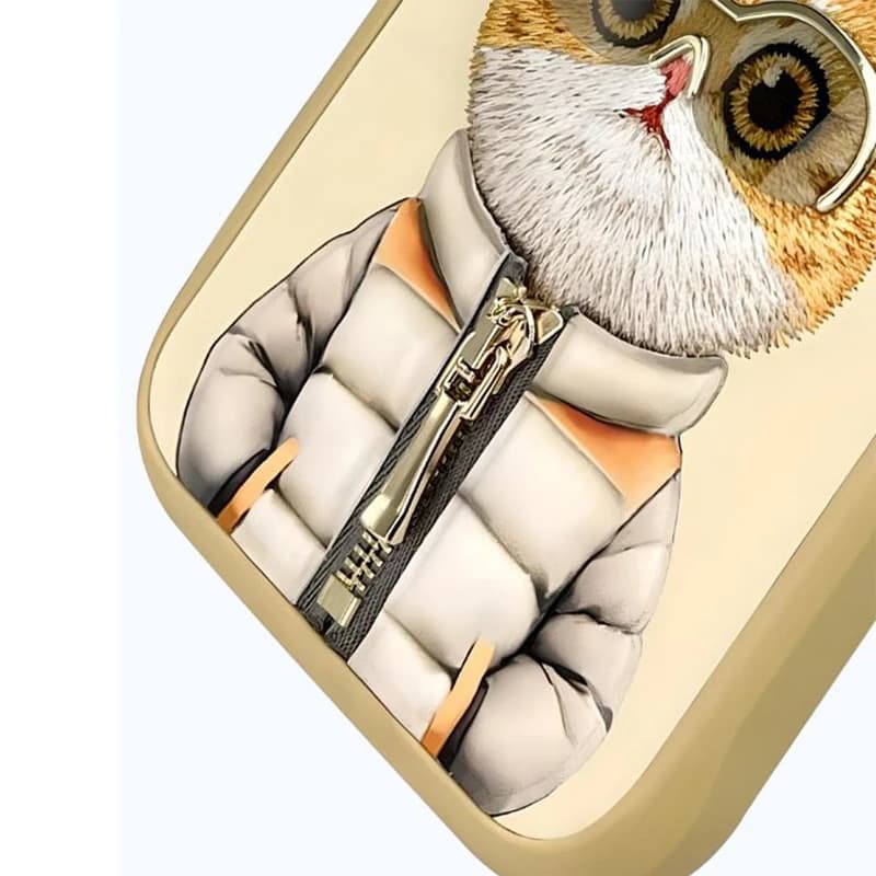 کاور ایفون نیمی طرح گربه عینکی مناسب برای گوشی موبایل Apple iPhone 16 Pro Max — تصویر ۳