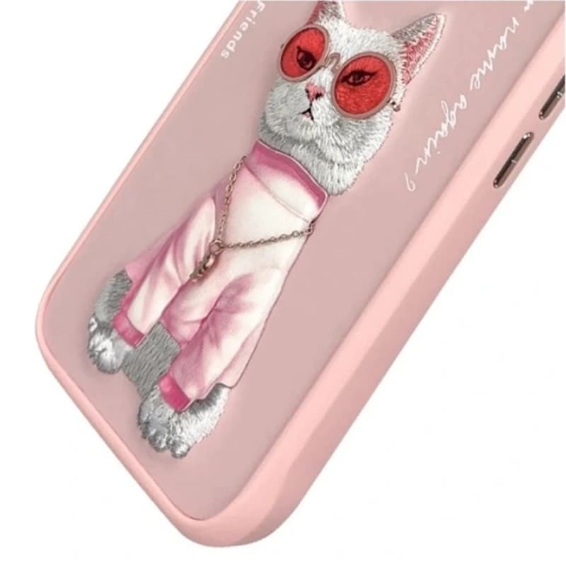 کاور ایفون نیمی طرح گربه عینکی مناسب برای گوشی موبایل Apple iPhone 16 — تصویر ۵
