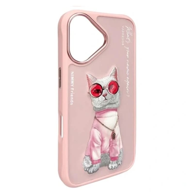 کاور ایفون نیمی طرح گربه عینکی مناسب برای گوشی موبایل Apple iPhone 16 — تصویر ۳