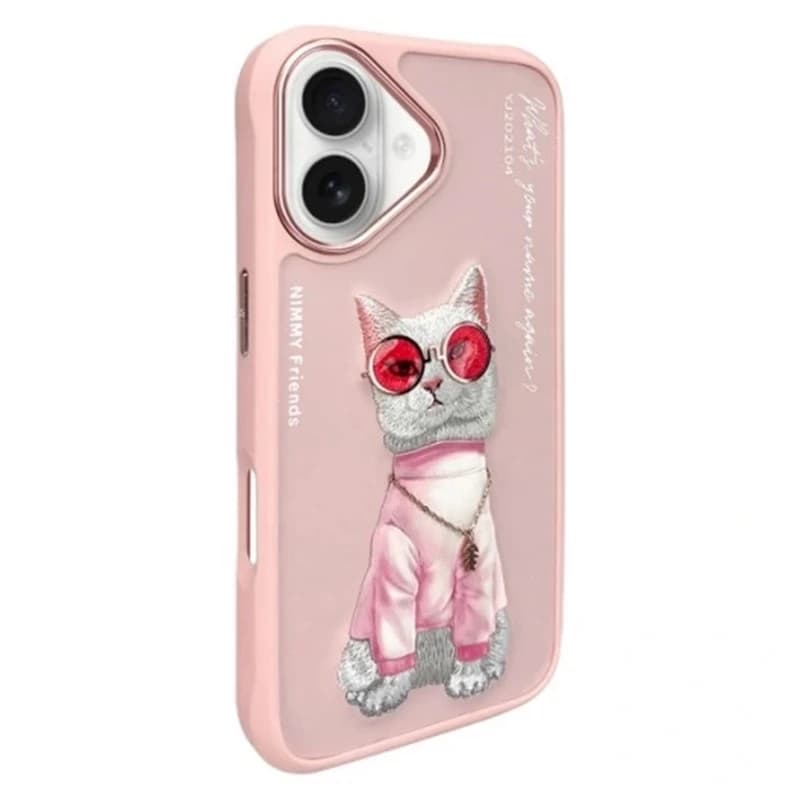 کاور ایفون نیمی طرح گربه عینکی مناسب برای گوشی موبایل Apple iPhone 16 — تصویر ۲