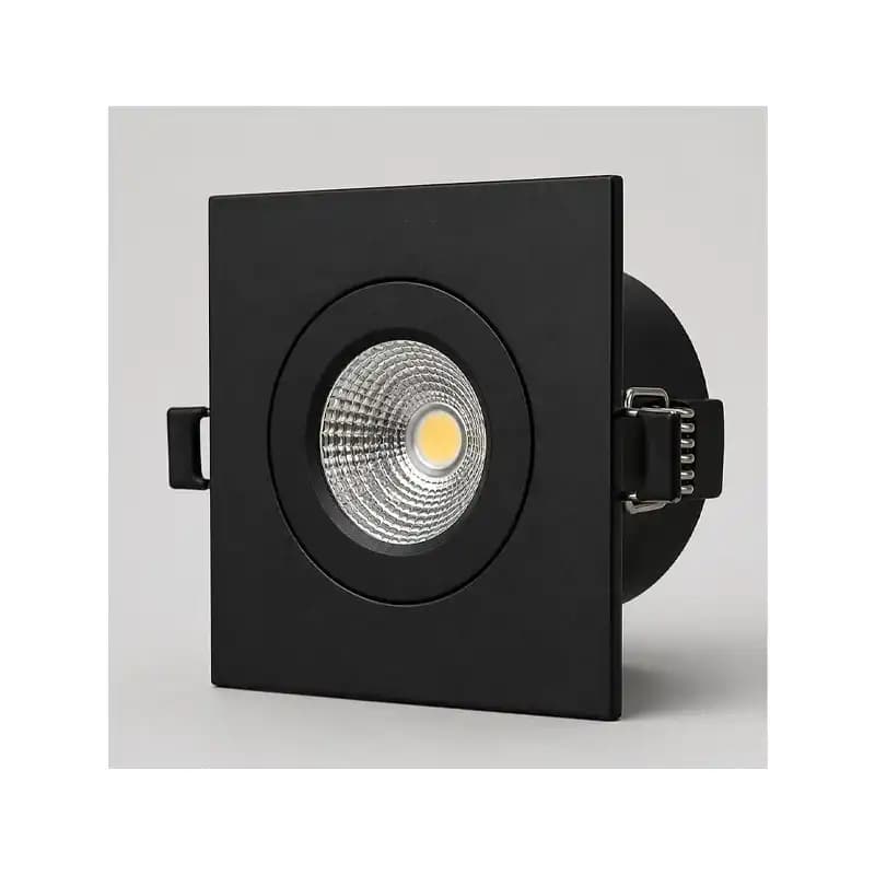 چراغ چشمی 3 وات بدنه مشکی SMD مربعی