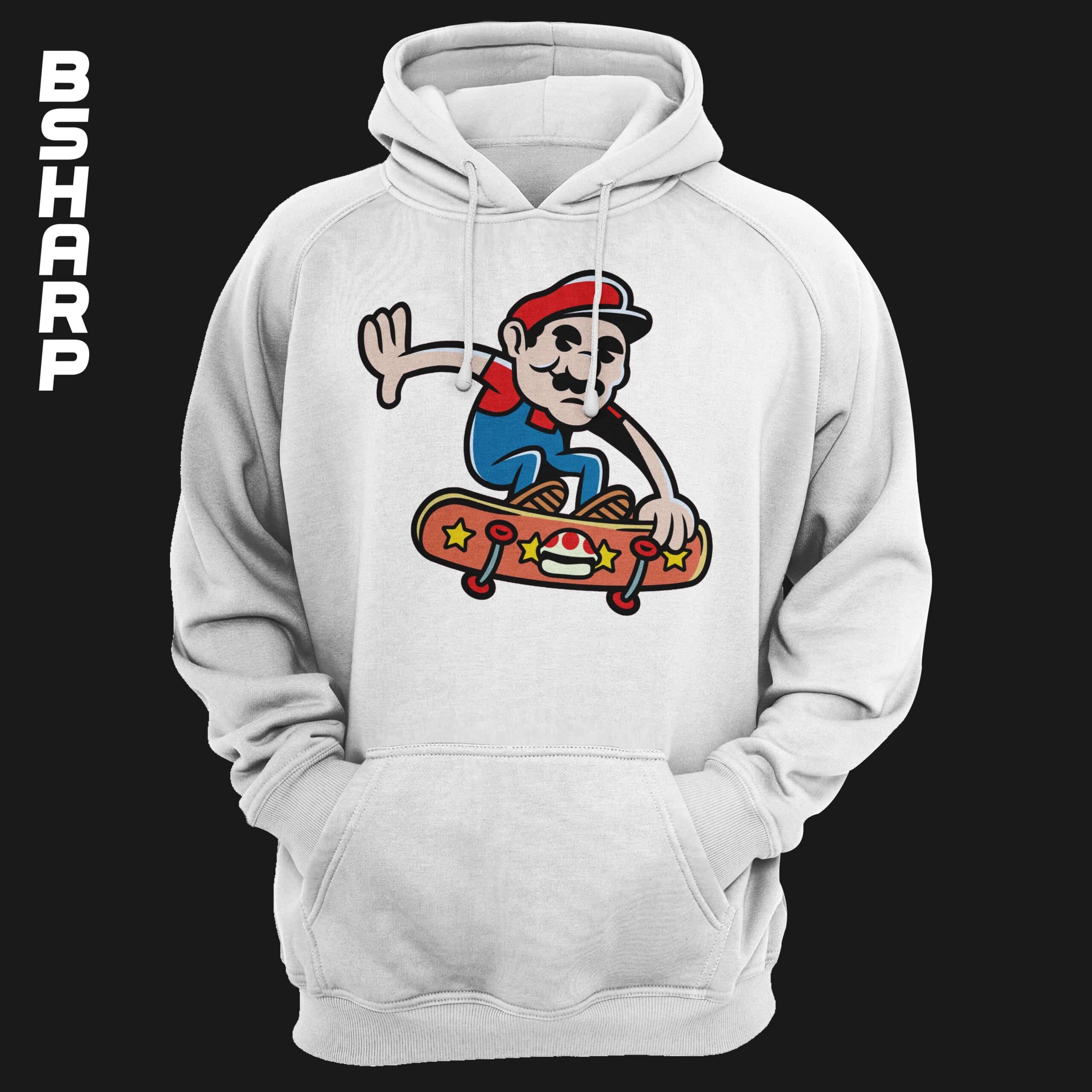 هودی Super Mario طرح اسکی — تصویر ۲