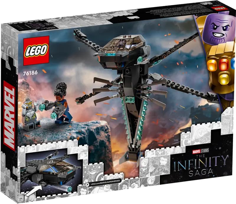 لگو Black Panther Dragon Flyer سری مارول کد 76186 — تصویر ۷