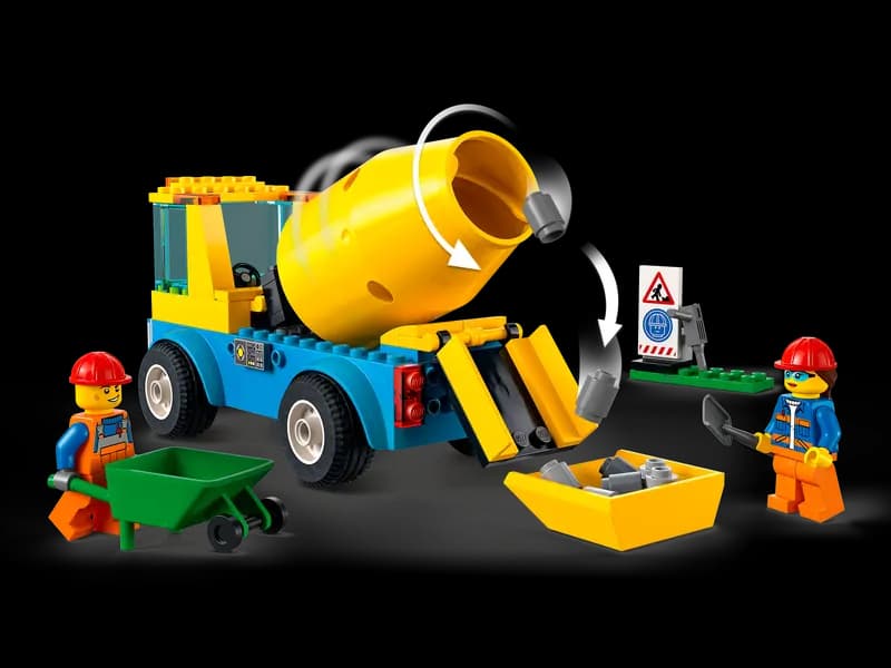 لگو Cement Mixer Truck سری سیتی کد 60325 — تصویر ۵