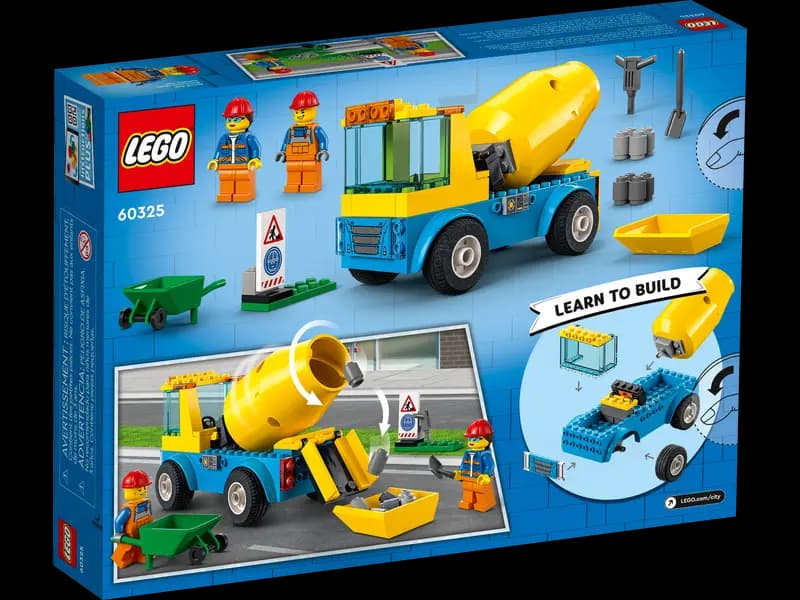 لگو Cement Mixer Truck سری سیتی کد 60325 — تصویر ۷