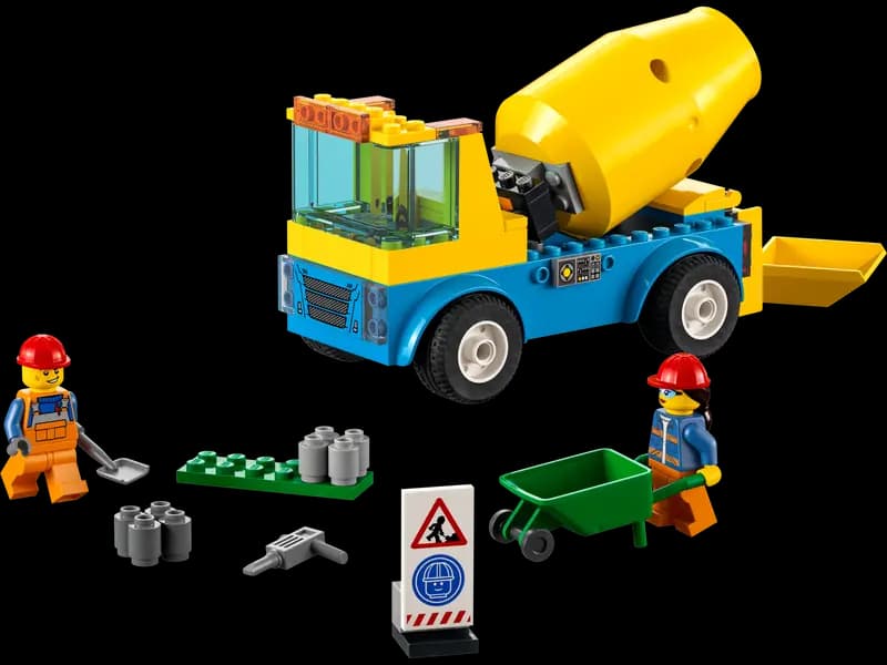 لگو Cement Mixer Truck سری سیتی کد 60325 — تصویر ۳