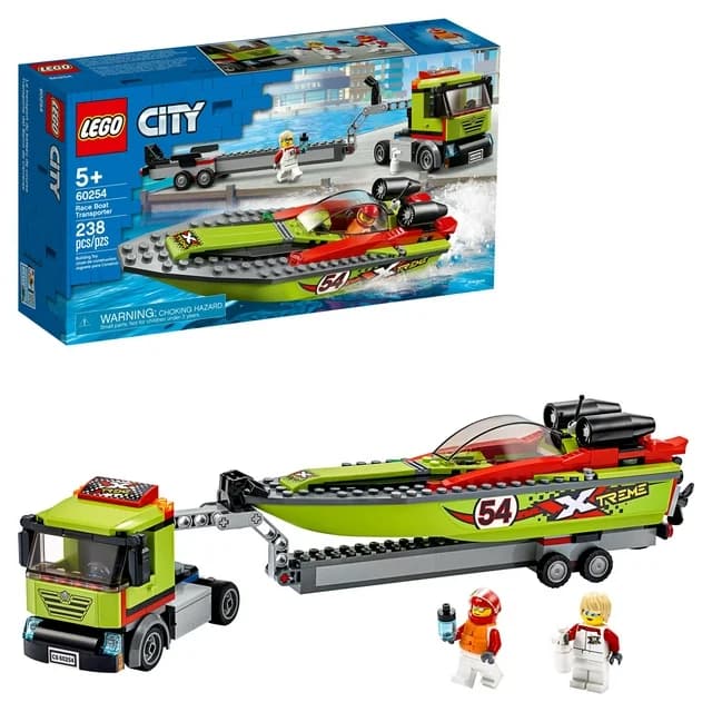 لگو Race Boat Transporter سری سیتی کد 60254