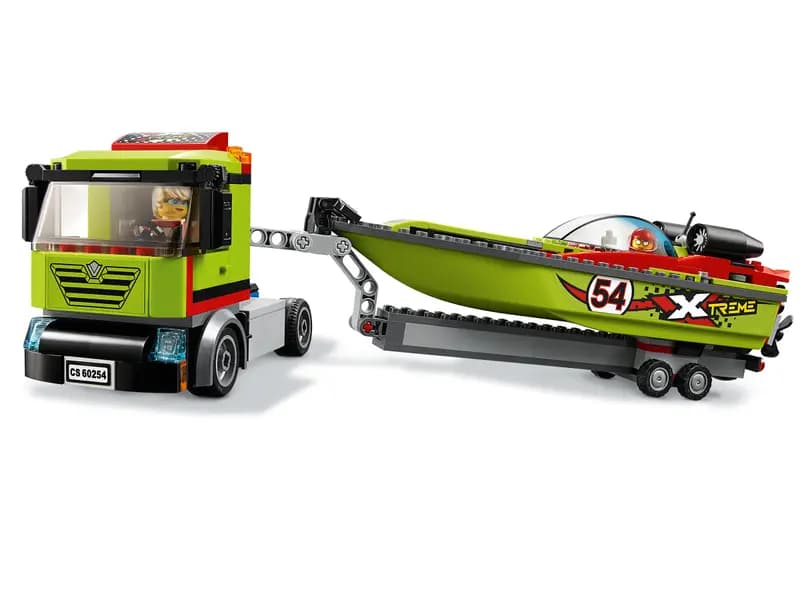 لگو Race Boat Transporter سری سیتی کد 60254 — تصویر ۵