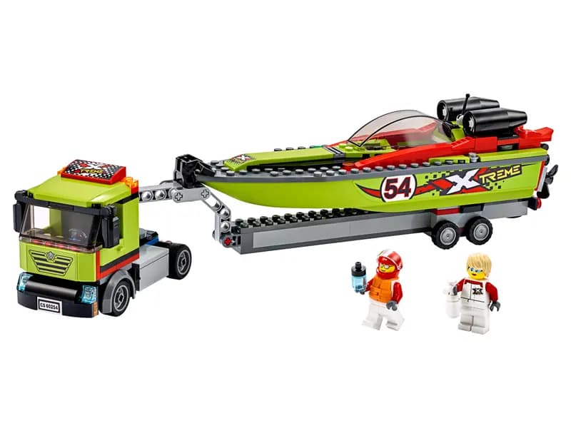 لگو Race Boat Transporter سری سیتی کد 60254 — تصویر ۲