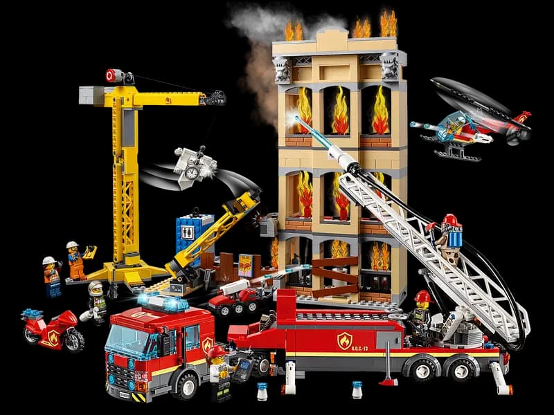 لگو Downtown Fire Brigade سری سیتی کد 60216 — تصویر ۴