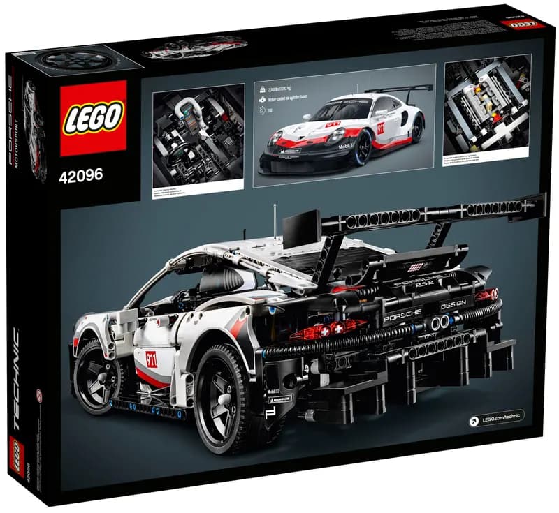 لگو Porsche 911 RSR سری تکنیک کد 42096 — تصویر ۶