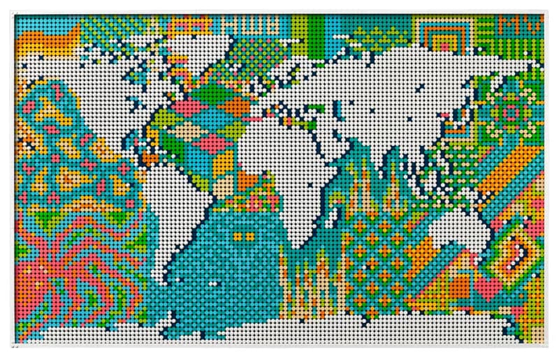 لگو World Map سری آرت کد 31203 — تصویر ۳