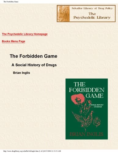 دانلود کتاب The forbidden game: A social history of drugs