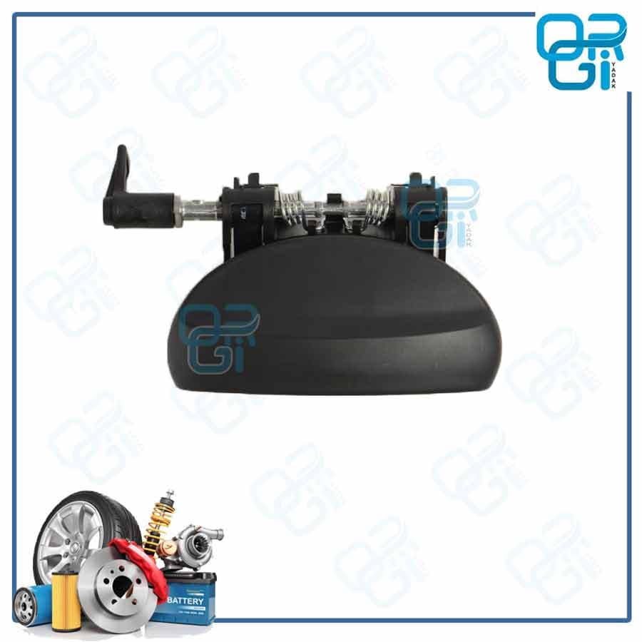 دستگیره درب بازکن بیرونی عقب چپ رانا مشکی شفق / کروز