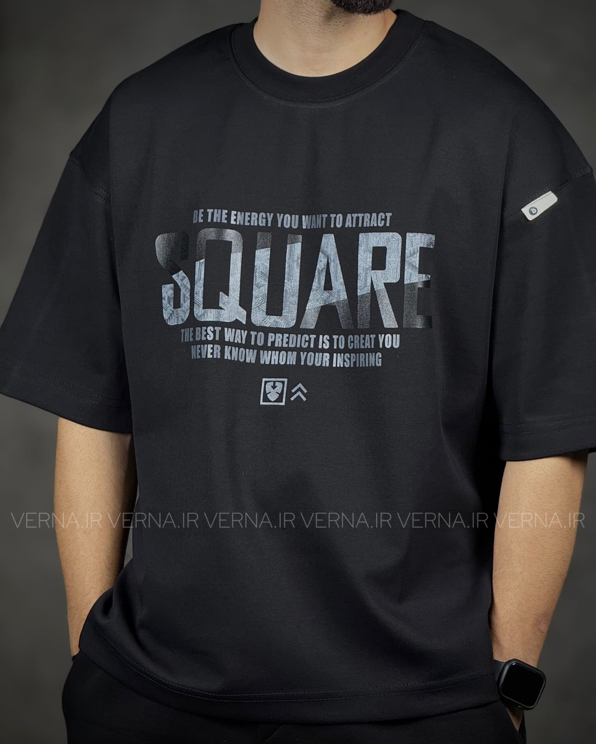 تیشرت باکسی مردانه پشت چاپ SQUARE — تصویر ۴