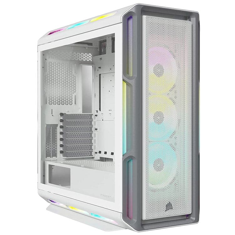 کیس کامپیوتر Corsair iCUE 5000T RGB TG- شاسی مید تاور – سفید