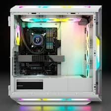 کیس کامپیوتر Corsair iCUE 5000T RGB TG- شاسی مید تاور – سفید — تصویر ۴
