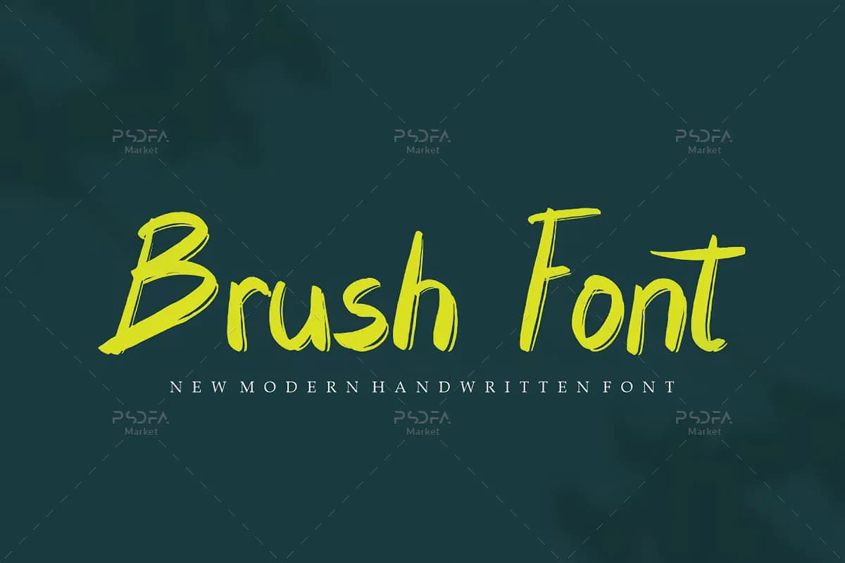 براش فونت انگلیسی Zonester — تصویر ۲
