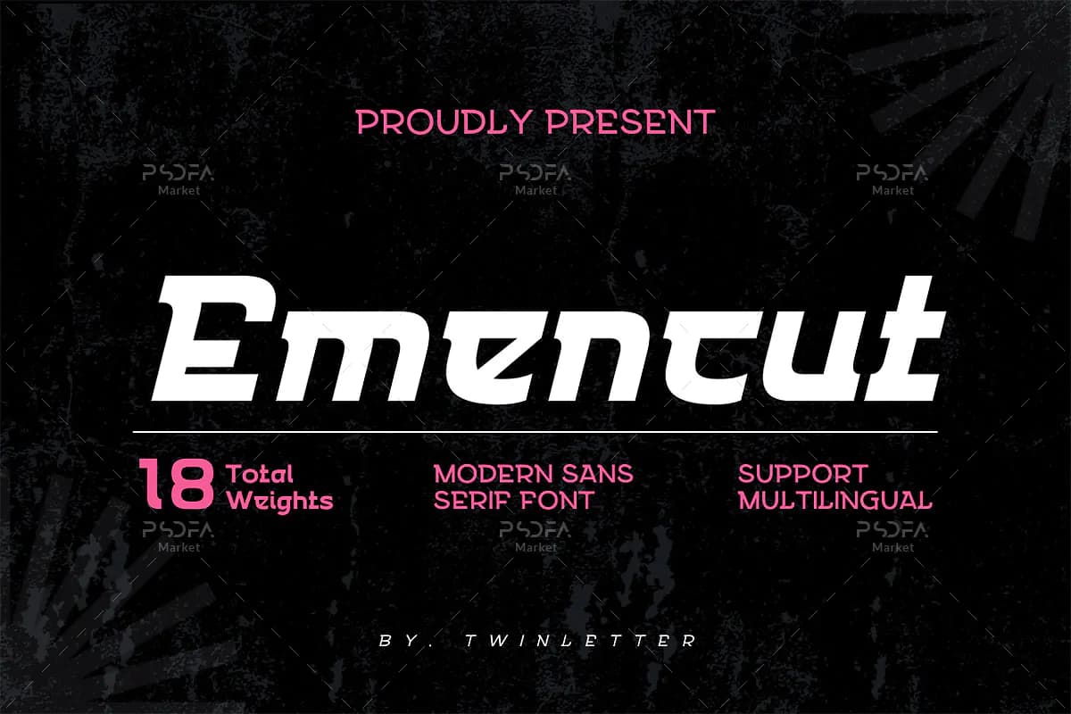 فونت سنس سریف مدرن Emencut