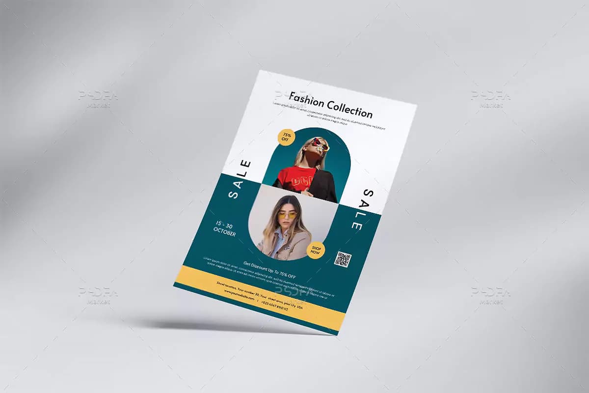 طرح تراکت پوشاک و لباس PSD — تصویر ۲