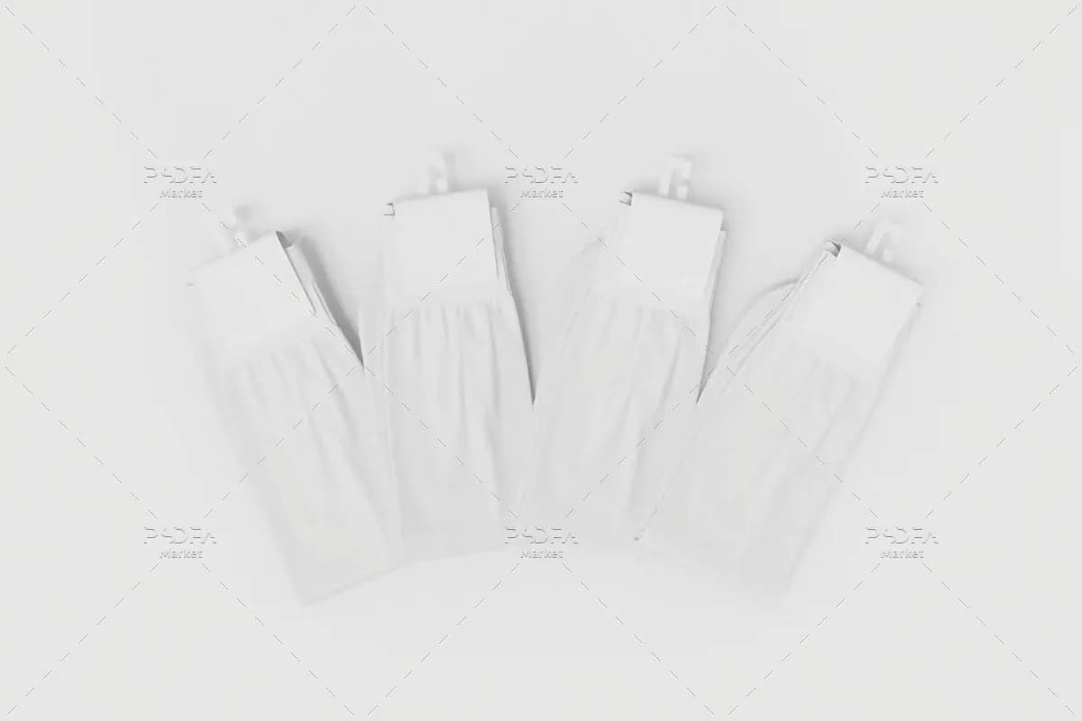 موکاپ جفت جوراب با لیبل — تصویر ۲