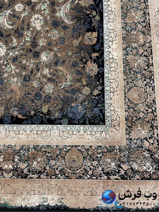 فرش افشان تبریز 1200 شانه طرح خطیبی — تصویر ۴