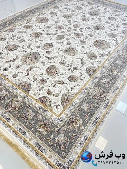 فرش کاشان طرح افشان سلطنتی طرح ژولیت 1200 شانه — تصویر ۲