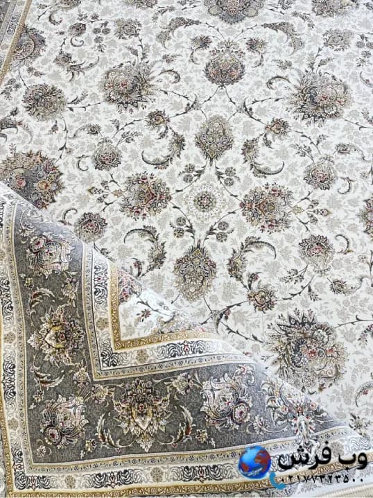 فرش کاشان طرح افشان سلطنتی طرح ژولیت 1200 شانه — تصویر ۵