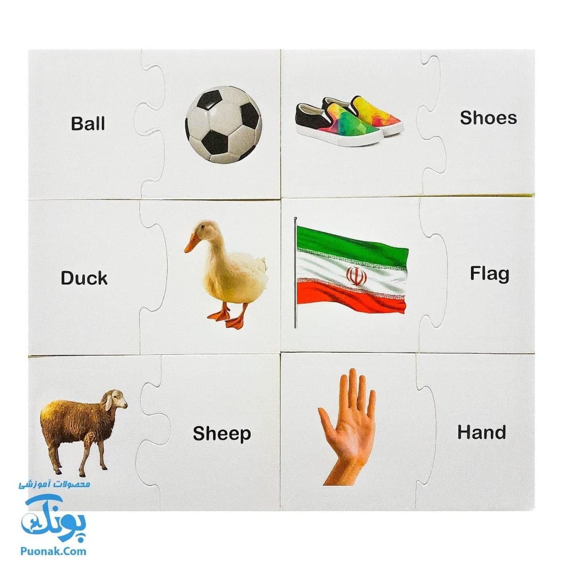 جورچین اولین واژه های انگلیسی (جورچین های آموزشی پیش از دبستان) | نردبان — تصویر ۵