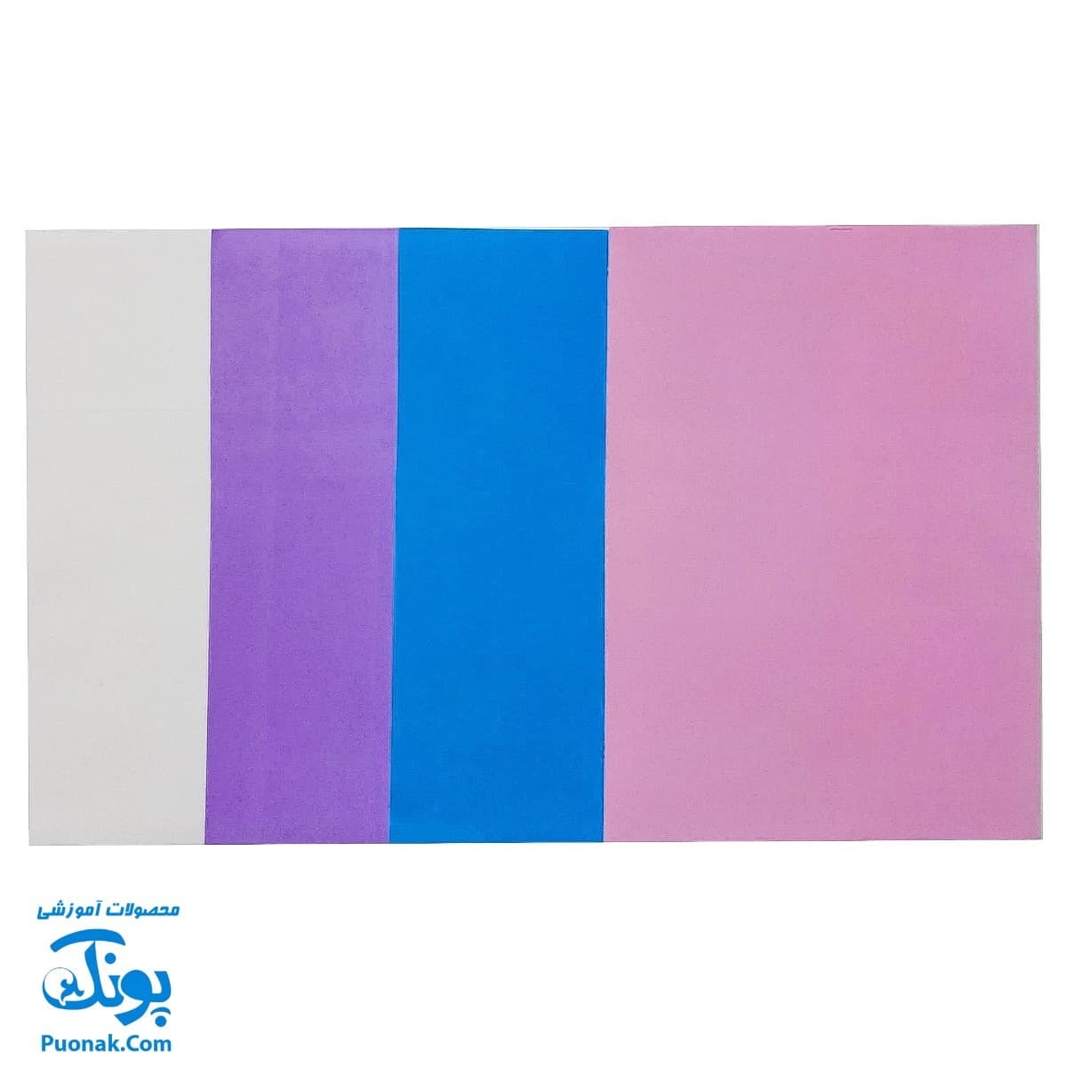 فوم رنگی A۴ ساده بسته ۱۰ عددی — تصویر ۲