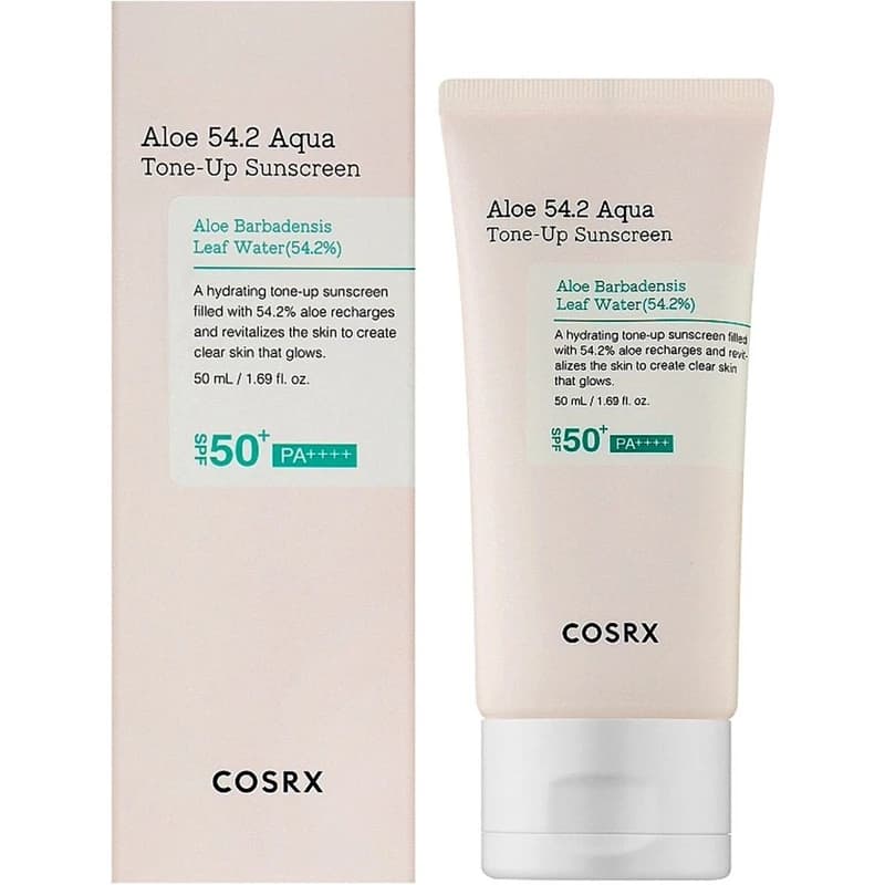 کرم ضد آفتاب بدون رنگ کوزارکس SPF 50 مدل Aloe 54.2 Aqua مناسب انواع پوست‌ حجم 50 میلی‌لیتر — تصویر ۲