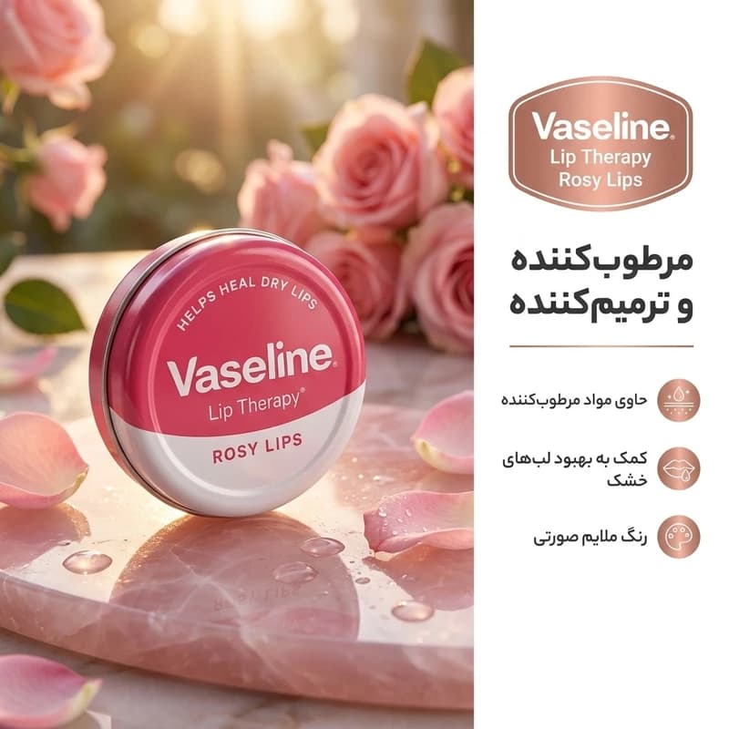 بالم لب وازلین مدل venLTH وزن 20 گرم، مرطوب‌کننده و ترمیم‌کننده — تصویر ۲
