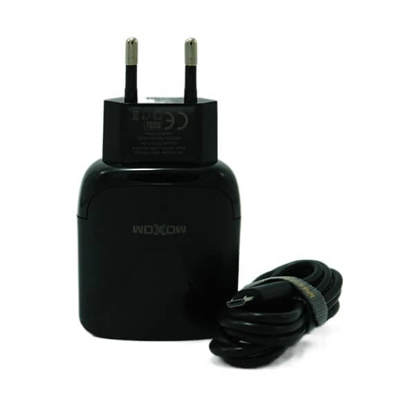 شارژر Micro Moxom 2 پورت فست مدل Hc30 اورجینال — تصویر ۲