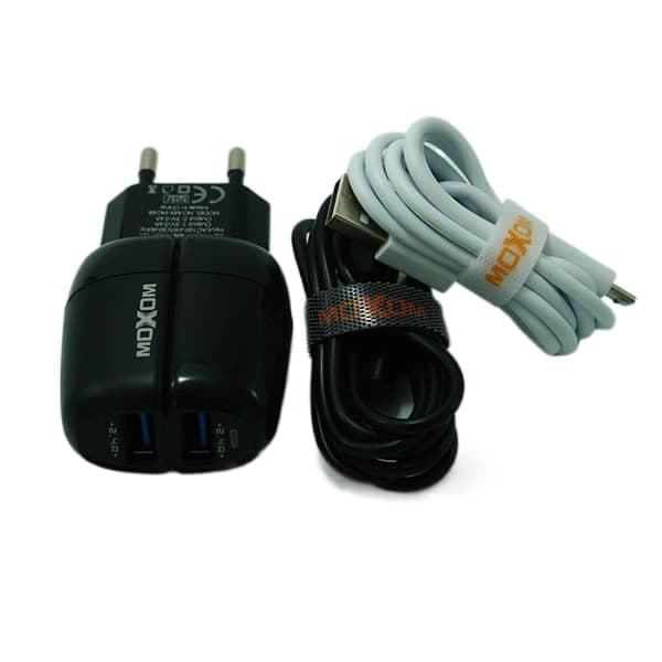 شارژر MICRO موکسوم 2 پورت سوپر فست مدل HC48 اورجینال — تصویر ۴