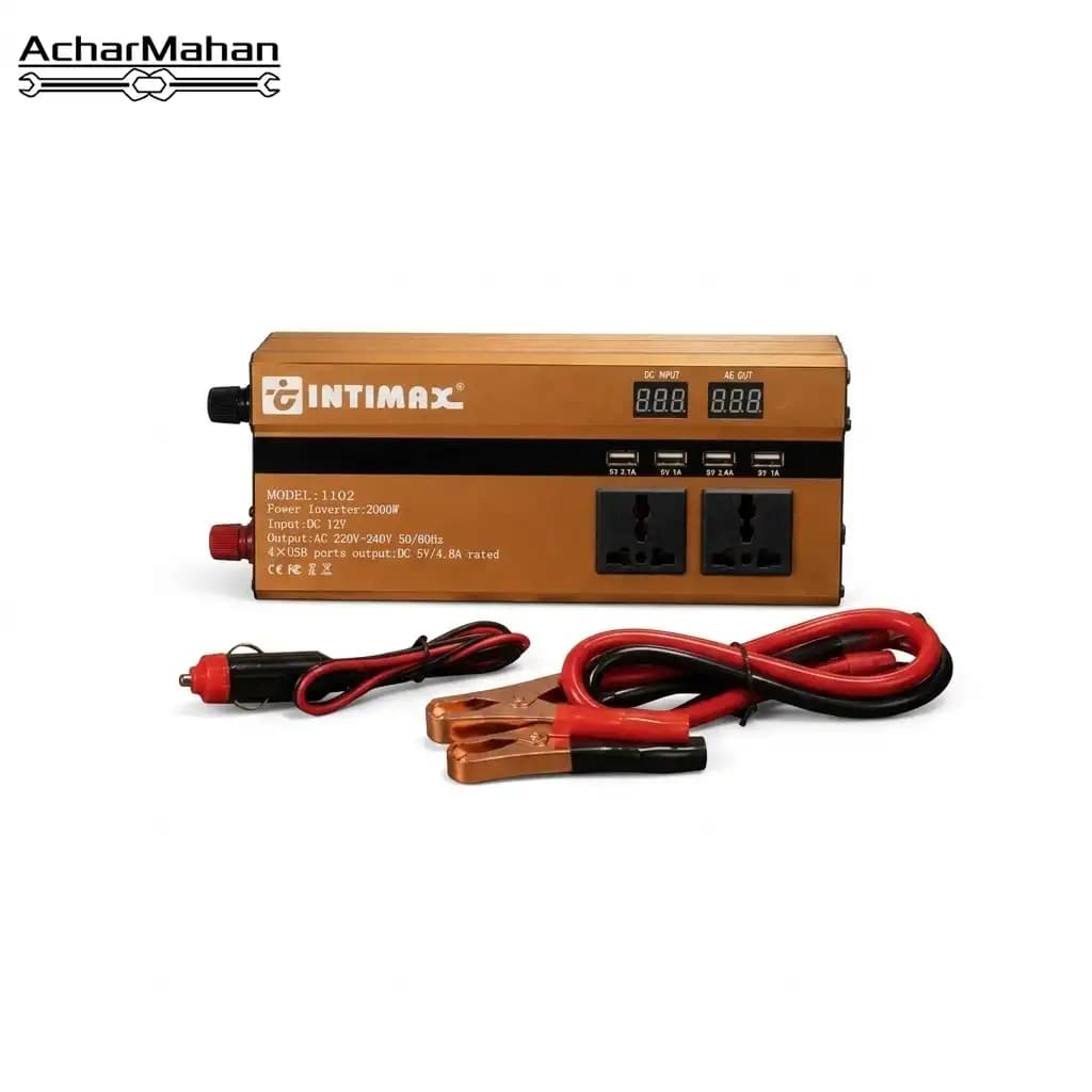 مبدل برق ۱۲ به ۲۲۰ ولت ۲۰۰۰ وات اینتیمکس مدل power inverter 12-220