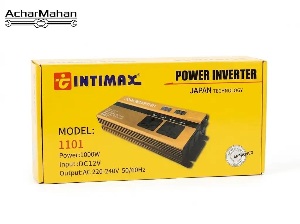 مبدل برق ۱۲ به ۲۲۰ ولت ۱۰۰۰ وات اینتیمکس مدل power inverter 12-220 — تصویر ۴