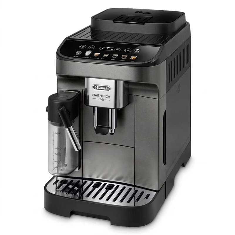 اسپرسوساز خانگی 1800 میلیلیتری دلونگی مدل ECAM290.83، تمام اتوماتیک با مصرف دانه قهوه، مناسب تهیه اسپرسو، کاپوچینو و ریسترتو، دارای 2 عدد نازل قهوه، آسیاب قهوه، سیستم گرم کردن فنجان، مکانیزم نظافت خود