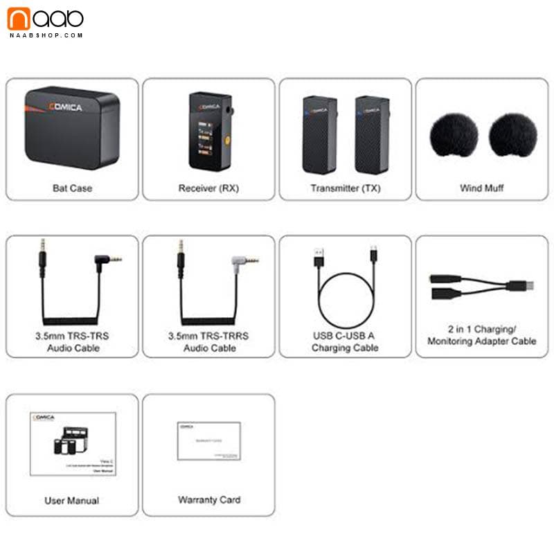 میکروفن بی سیم کامیکا Comica Vimo C3 — تصویر ۳